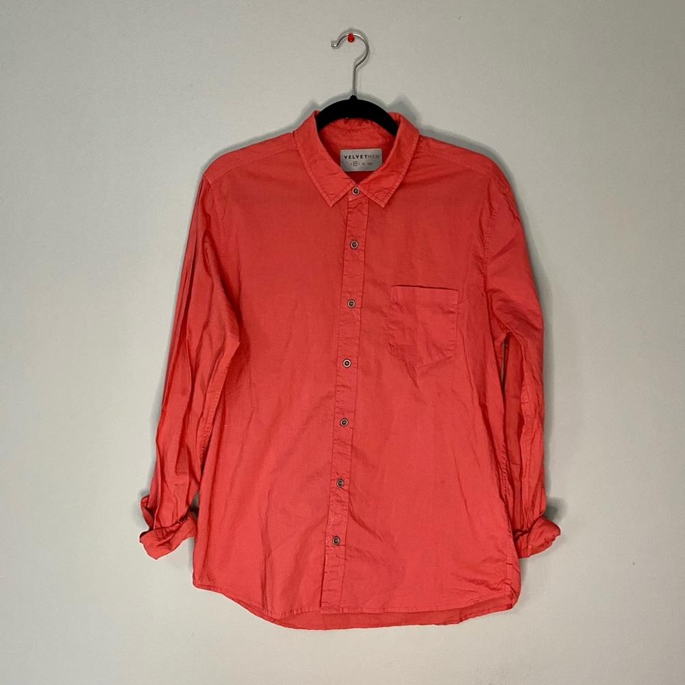 Velvet Men red button up Medium